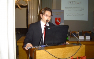 当会議所会頭・ピーター・スシツキ・タナカによるスピーチ