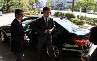 The Ambassador of Poland arrives in Toyama
