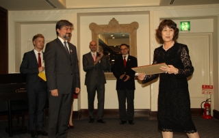 H.E. Ambassador Kozaczewski and Ms. Kazuko Tsukamoto